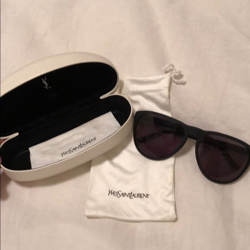 YSL matte black sunglasses
